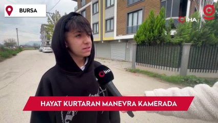 Aniden yola çıkan 5 yaşındaki çocuk, otomobilin altında kalmaktan sürücünün manevrası ile kurtuldu