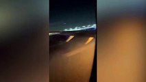 El impactante vídeo de un pasajero del avión accidentado en Japón que graba el incendio desde el interior