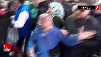 Denizli'de indirimi duyanların gözü döndü: Müşteriler birbirlerini ezdi