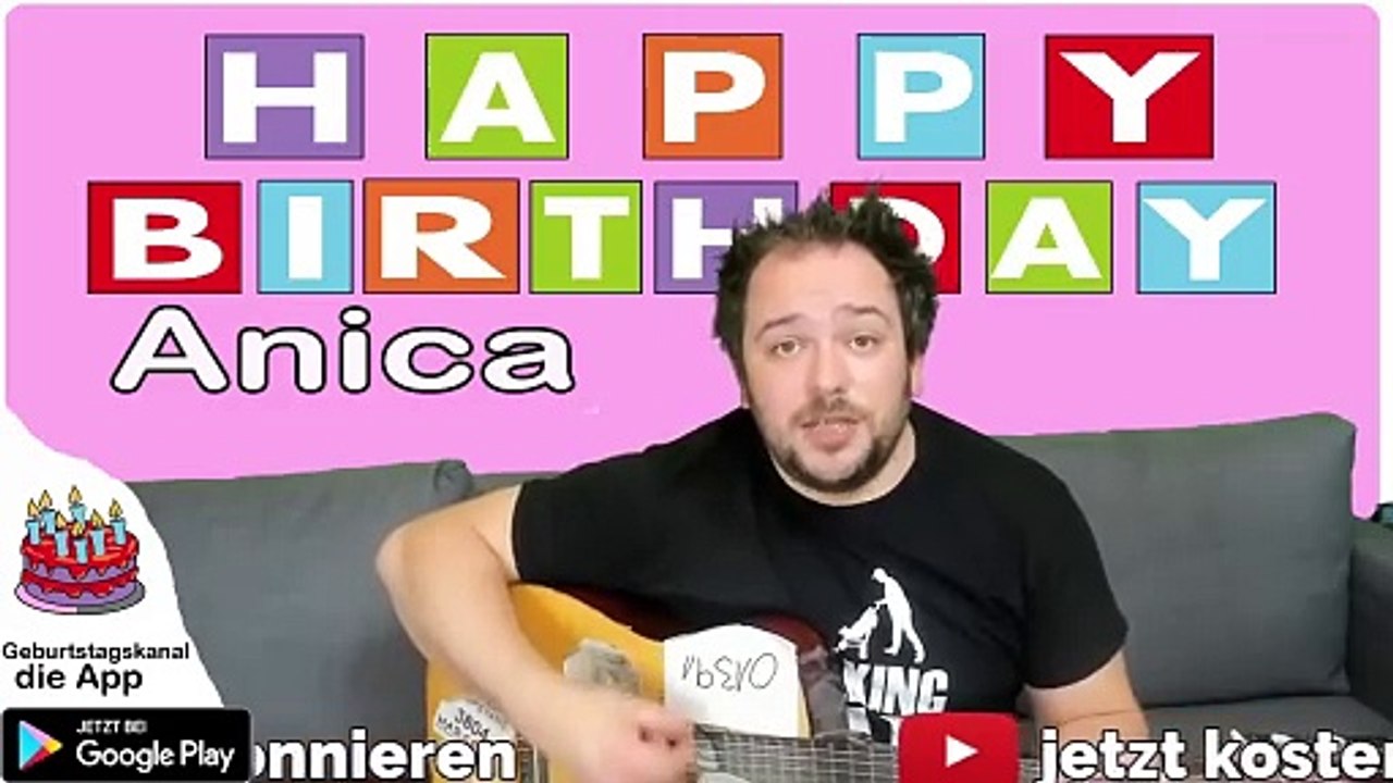 Happy Birthday, Anica! Geburtstagsgrüße an Anica