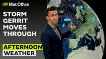 Met Office Afternoon Weather Forecast 02/01/24 - Strong winds in the south