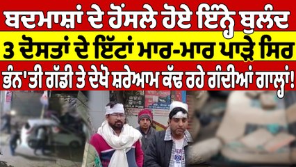ਬਦਮਾਸ਼ਾਂ ਦੇ ਹੌਂਸਲੇ ਹੋਏ ਇੰਨ੍ਹੇ ਬੁਲੰਦ, 3 ਦੋਸਤਾਂ ਦੇ ਇੱਟਾਂ ਮਾਰ-ਮਾਰ ਪਾੜੇ ਸਰ |OneIndia Punjabi