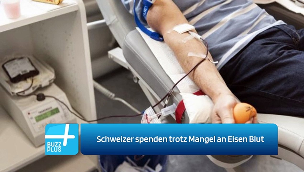 Schweizer spenden trotz Mangel an Eisen Blut