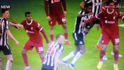 Goals from the Liverpool vs. Newcastle league match