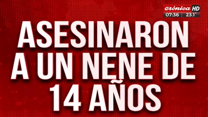 Asesinaron de un tiro en la cabeza a un nene de 14 años