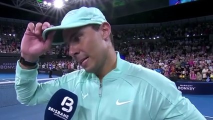 ATP - Brisbane 2024 - Rafael Nadal,  la 1069e de sa carrière : "J'étais stressé, j'avais des doutes... "