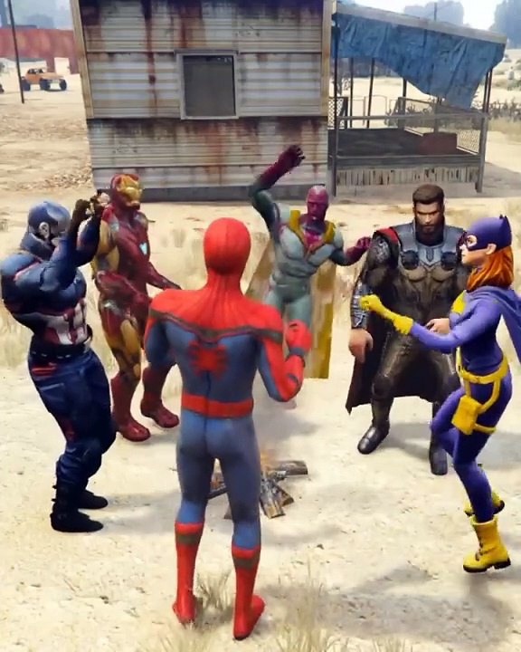 GTA 5 _ Iron Man Saving Spiderman In GTA 5!(GTA 5 mods)