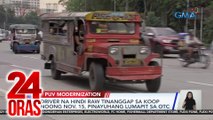 Mga jeepney na umabot sa deadline o nasa rutang wala sa 60% ang consolidated, tuloy ang pasada | 24 Oras
