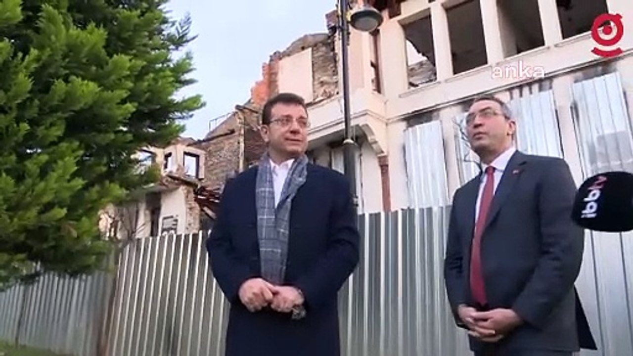 İmamoğlu, önceki yönetim döneminde TÜGVA'ya onarım karşılığı tahsis edilen yapıda incelemelerde bulundu: Çöp, çukur bu işte