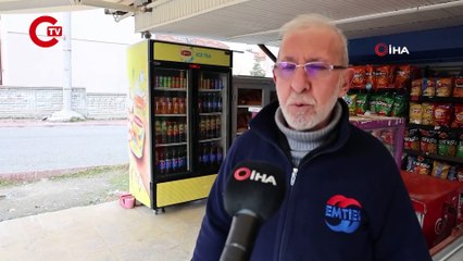 Araba kullanmayı öğreniyordu Büfeye daldı