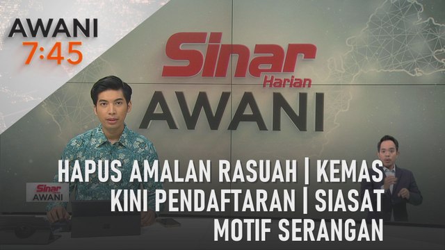 AWANI 7:45 [02/01/2024] – Hapus amalan rasuah | Kemas kini pendaftaran | Siasat motif serangan