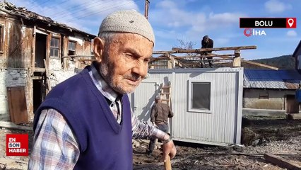 Bolu'da İrfan dedenin konteyner mutluluğu