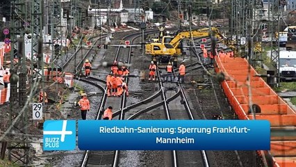 Riedbahn-Sanierung: Sperrung Frankfurt-Mannheim