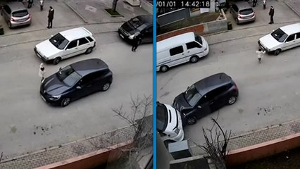 Aniden yola çıkan çocuğu fark eden sürücünün "hayat kurtaran" manevrası kamerada