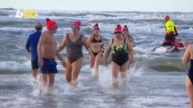 Dutch Swimmers Jumped Into the North Sea for New Year’s Day