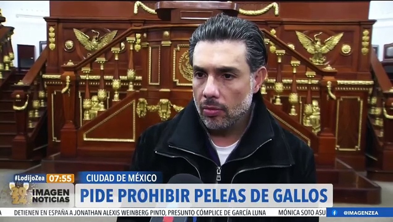 Jesús Sesma pide prohibir las peleas de gallos