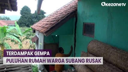 Puluhan Rumah Warga Subang Rusak Terdampak Gempa Sumedang, Begini Kondisinya