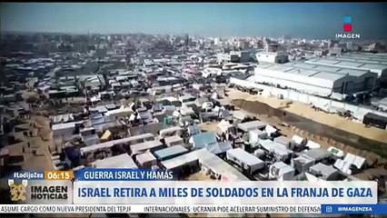 Israel retirará a miles de soldados en la Franja de Gaza