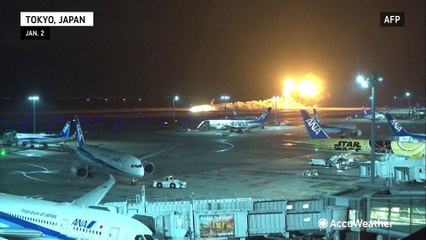 Deadly plane collision occurs on runway at Tokyo Airport