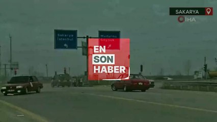 Sakarya'da kara yolunu kapatarak drift attılar