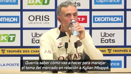 Luis Enrique sobre la renovación de Mbappé