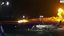 Incidente shock tra aerei, 5 morti persone in fuga tra le fiamme