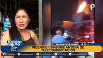 Incendio en SMP: cortocircuito habría originado fuego que consumió antena de telecomunicaciones