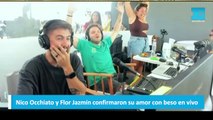 Nico Occhiato y Flor Jazmín confirmaron su amor con beso en vivo
