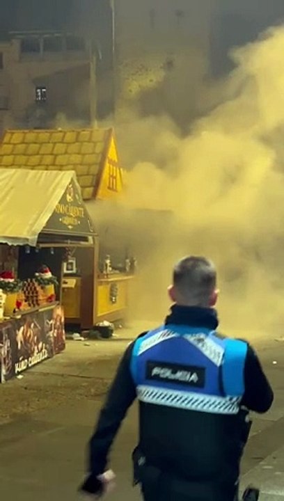 Incendio en la churrería de Navidad de la Calle Real