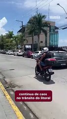 BR 101 registra longas filas de Porto Belo a Itajaí 