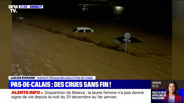 On est confinés à l'étage, on ne peut plus sortir : Le témoignage de Lucas et Florine, habitants d'Esquerdes (Pas-de-Calais), confrontés à la montée des eaux