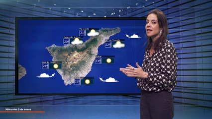 La previsión del tiempo en Canarias para el 3 de enero de 2024, en Atlántico Televisión.