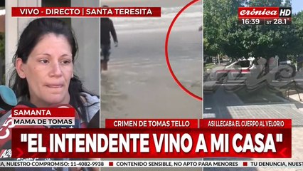 Mamá de Tomás Tello: "Los asesinos no eran amigos de el, no tenía trato"
