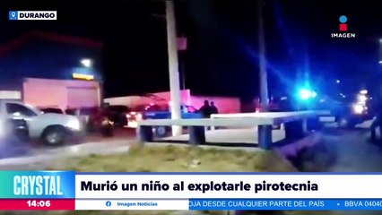 Muere menor al explotarle pirotecnia en Durango
