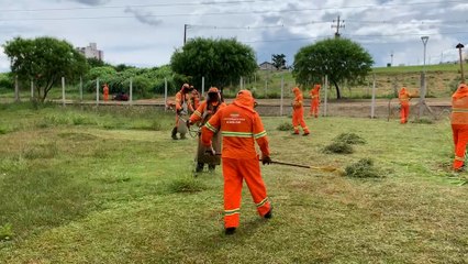 Ecopark Oeste e Parque Vitória recebem limpeza de força-tarefa