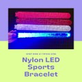 Nylon LED Sports Bracelet Luminous Toy Wrist Strap Band Wristband Light Bracelet Glowing Armband For Children Kids For Running!