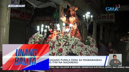 Ilang deboto, maagang pumila para sa pagbabasbas ng mga replika ng Itim na Nazareno | UB