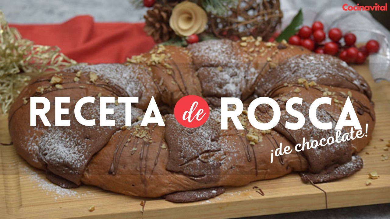 Cómo hacer deliciosa Rosca de Reyes de chocolate casera | Recetas de Panadería | Cocina Vital