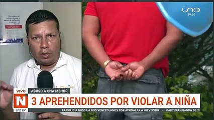 3 aprehendidos por violar a niña