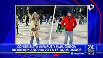 Congreso: Rosselli Amuruz y Paul García recibieron año nuevo en Estados Unidos
