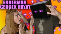 MİNECRAFT ENDERMAN GERÇEK HAYATTA | ENDERMAN KAFASI YAPTIK