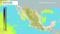 Viento con ráfagas severas en próximos días sobre México