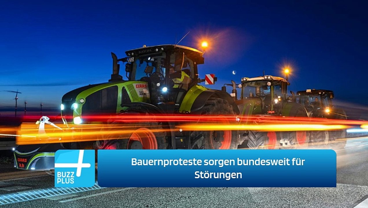 Bauernproteste sorgen bundesweit für Störungen