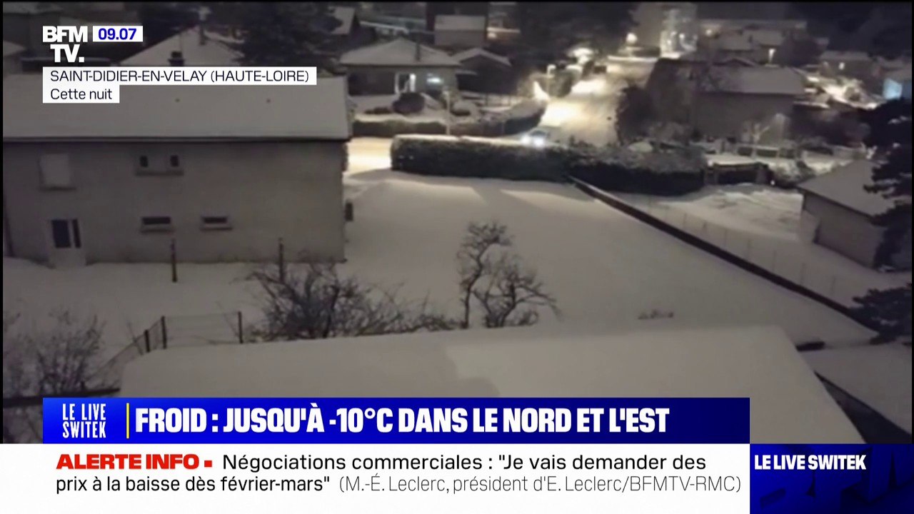 Les images de la neige qui est tombée en Auverg...