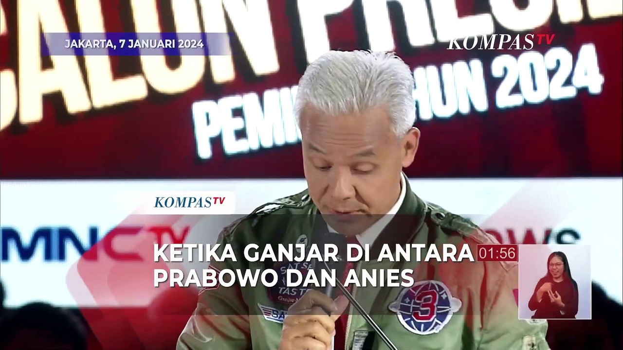 Reaksi Ganjar di Antara Prabowo dan Anies: Saya Dinginkan Suasana