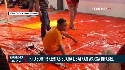 Download Video: KPU Kota Pekalongan Libatkan Warga Difabel dalam Proses Sortir dan Lipat Surat Suara