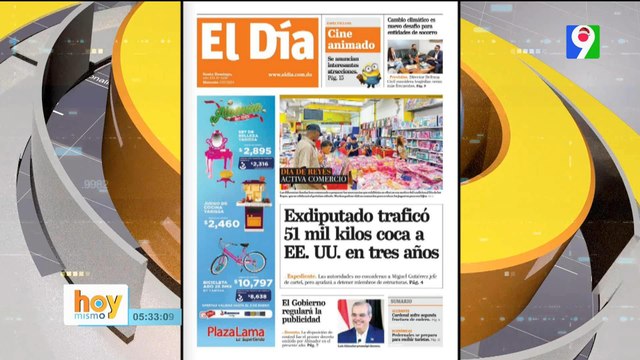 Titulares de prensa dominicana miércoles 03 de enero | Hoy Mismo