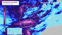 Previsión de precipitación acumulada por el modelo ECMWF para los próximos días.