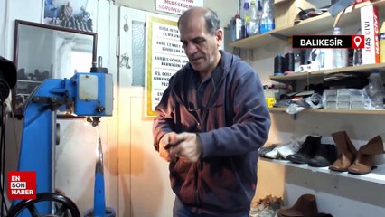 Balıkesir'de ayakkabı satışları düştü, tamircilerin işleri açıldı