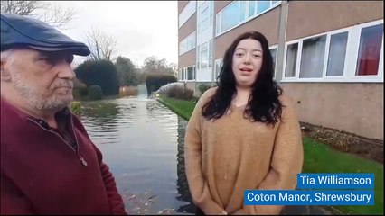 'I haven't been to sleep - I can't bear it anymore!' Interview with flood-hit Shrewsbury residents
